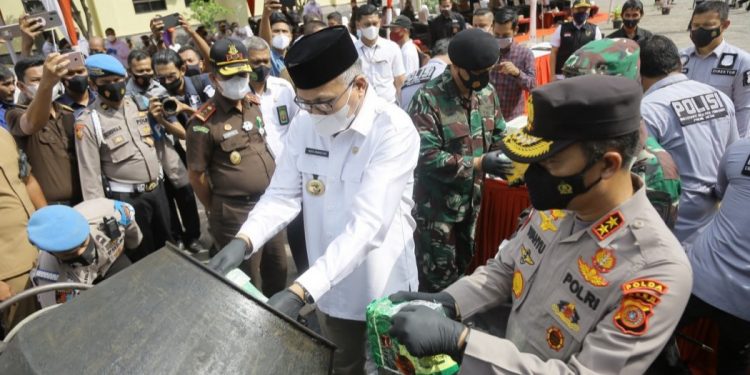 Gubernur Nova Apresiasi Jajaran Polda Aceh Ungkap Penyelundupan 404,9 Kilogram Sabu