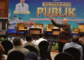 Sekda Aceh Buka Forum Konsultasi Publik Penyusunan Rancangan Awal RKPA 2022