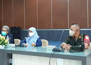 Cut Huzaimah Buka kegiatan operasi pasar terhadap rokok ilegal 2021.