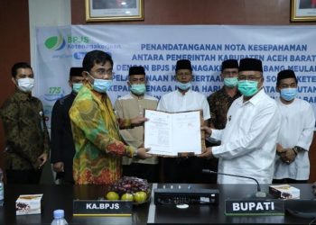 Pemkab Aceh Barat teken MoU dengan BPJS Ketenagakerjaan bagi Tenaga Harian Lepas