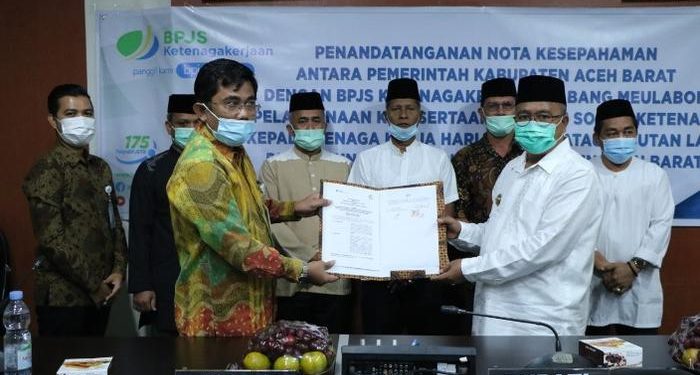 Pemkab Aceh Barat teken MoU dengan BPJS Ketenagakerjaan bagi Tenaga Harian Lepas