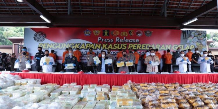 Polri Ungkap Peredaran 2,5 Ton Sabu, Mencapai Rp1,2 triliun.
