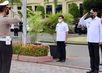 Gubernur Pimpin Apel Operasi Ketupat 2021 di Mapolda Aceh