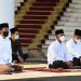Presiden Joko Widodo Salat Id  Hari Raya Idulfitri 1442 Hijriah di Istana Kepresidenan Bogor