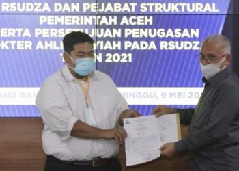 Dokter Spesialis RSUDZA Terima SK Gubernur