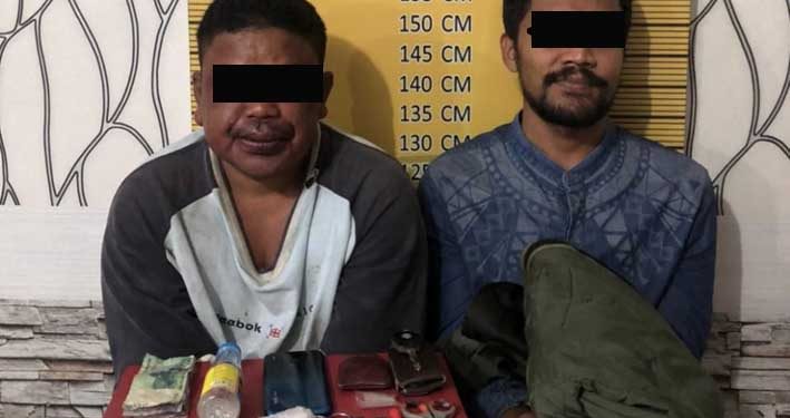 Dua Pemuda ditangkap Sat Res Narkoba Polres Langsa, Amankan 12 Paket Sabu Seberat 42,90 Gram