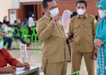 Ketua TP PKK Aceh Mengapresiasi ASN dan Warga yang Ikut Vaksinasi Covid 19