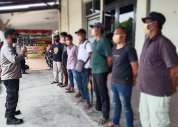 Tujuh Juru Parkir Liar di Boyong Ke Malpores, Dalam Operasi Premanisme Polres Aceh Utara