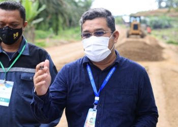 T Robby Irza : Tiang Listrik PLN Jadi Kendala Pembangunan Jalan Batas Aceh Timur-Kota Karang Baru Aceh Tamiang