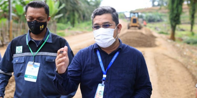 T Robby Irza : Tiang Listrik PLN Jadi Kendala Pembangunan Jalan Batas Aceh Timur-Kota Karang Baru Aceh Tamiang
