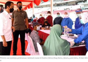 Pemerintah Menargetkan Penyuntikan Dua Juta Dosis Vaksin Pada Bulan Agustus Mendatang