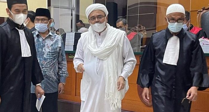 Habib Rizieq Shihab (HRS) Divonis 4 Tahun Penjara, Menyebarkan Berita Hoax Terkait Hasil Tes Swab Kasus RS Ummi