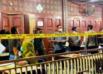 Langgar Prokes, Dua Warkop Disegel Tim Satgas Covid 19 Kota Lhoksemawe