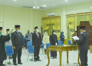 Sekdakab Aceh Tamiang Lantik Tiga Orang Kepala Dinas