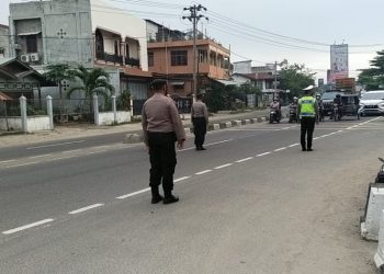 Menyikapi Kasus Covid Bertambah, Polres Lhoksemawe Mengelar Hening Cipta Serentak