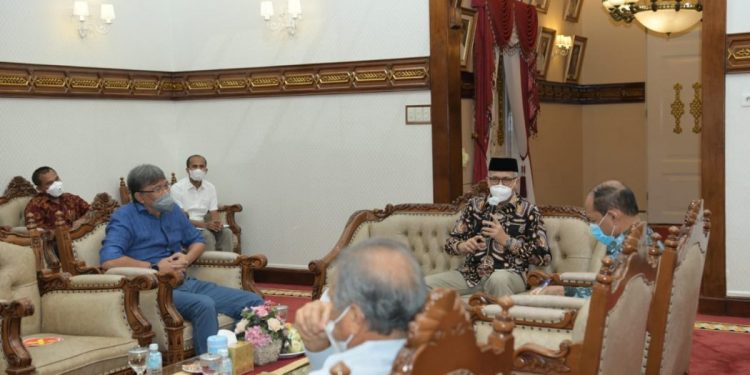 Gubernur Aceh Bahas Percepatan Pembebasan Lahan Pembangunan Kampus II Unsyiah Bersama Rektor