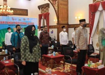 Gubernur Aceh Hadiri Puncak Peringatan Hari Anak tahun 2021 Secara Daring