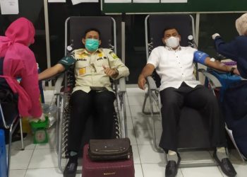 Satpol PP WH dan Dinas Pendidikan Aceh Sumbangkan 76 Kantong Darah