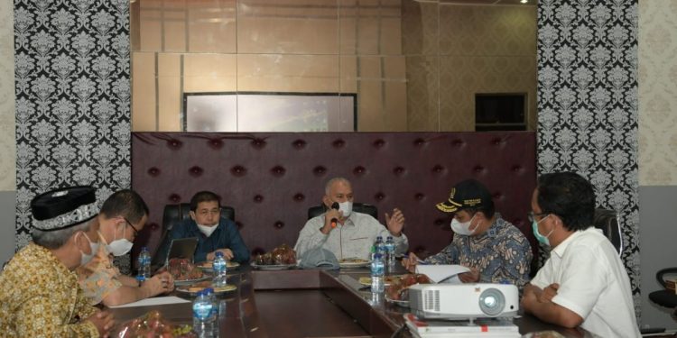 Sekda Bahas Percepatan Vaksinasi Covid-19 dan Insentif Nakes dengan Tujuh Bupati/Wali Kota di Aceh