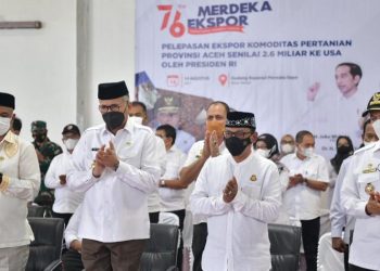 Gubernur Aceh Ikuti Pelepasan Ekspor Kopi Arabika Gayo ke USA Bersama Presiden Jokowi