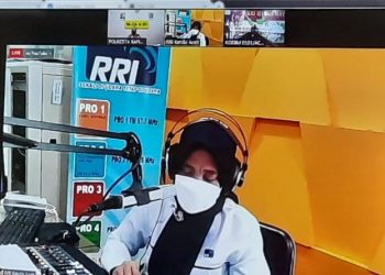 Kapolresta Banda Aceh Bersama Pasi Intel Kodim 0101 Aceh Besar Zoom Meeting Dengan RRI Banda Aceh