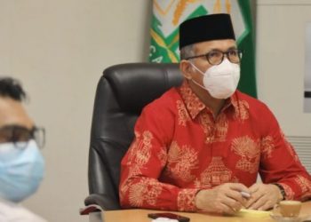 Gubernur Ikut Pertemuan Virtual, Bahas Evaluasi PPKM di Luar Jawa