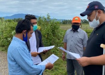 Tim DPMG Verifikasi Lahan Gampong Terdampak Pembangunan Tol di Aceh Besar