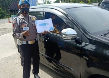 Satgas PPKM Putar Balik 53 Kendaraan di Perbatasan Aceh – Sumut
