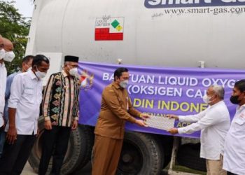Pemerintah Aceh Terima 20 Ton Bantuan Oksigen Cair dari Kadin Indonesia