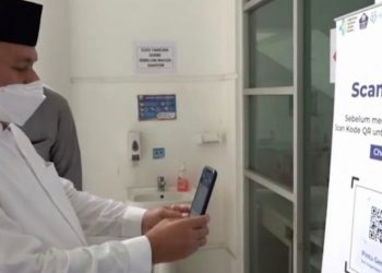 Kantor Gubernur Aceh Gelar Simulasi Penggunaan Aplikasi ‘PeduliLindungi’
