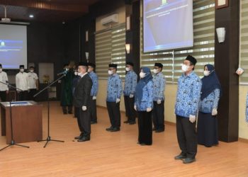 Sekda Aceh Kukuhkan Pejabat Struktural Inspektorat Aceh
