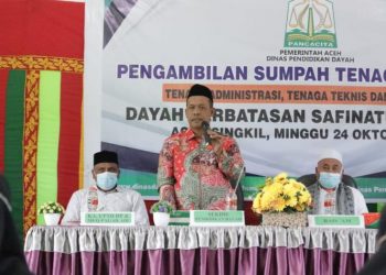 Kunjungi Dayah Perbatasan Aceh Singkil, Azhari : Kembalikan Kejayaan Syeikh Abdurrauf