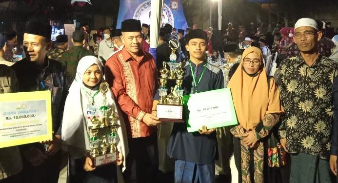 Rizky Mahendry dan Salsabila Putri Raih Juara Diajang MQK II Tahun 2021 se-Aceh