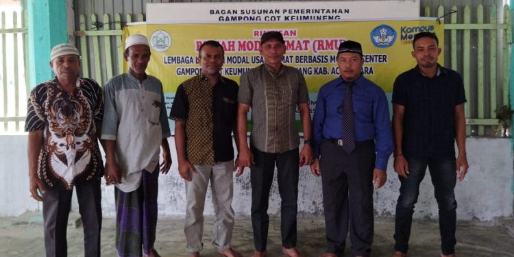 Dosen Unimal Rintis Lembaga Rumah Modal Umat Berbasis Mosque Center  di Gampong Cot Keumuneng