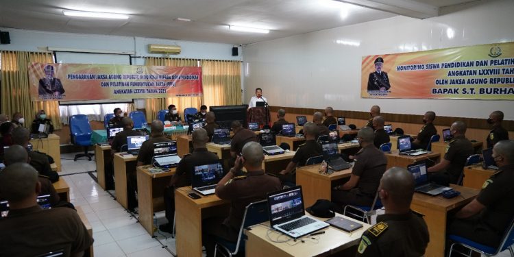 Jaksa Agung Republik Indonesia Hadiri Pelaksanaan  PPPJ Kelas 1 Anggkatan -78 di BPSDM Aceh Secara Virtual