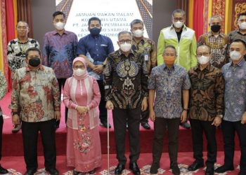 Gubernur Aceh Sambut Silaturahmi Komut PT Jaminan Pembiayaan Askrindo Syariah