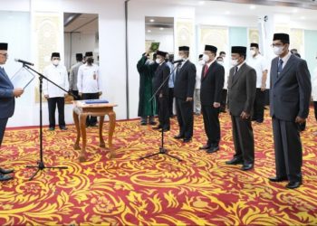 Sekda Lantik 6 Pejabat Eselon II di Lingkungan Pemerintah Aceh