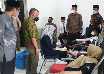 ASN Satpol PP dan WH Aceh Donor  133 Kantong Darah