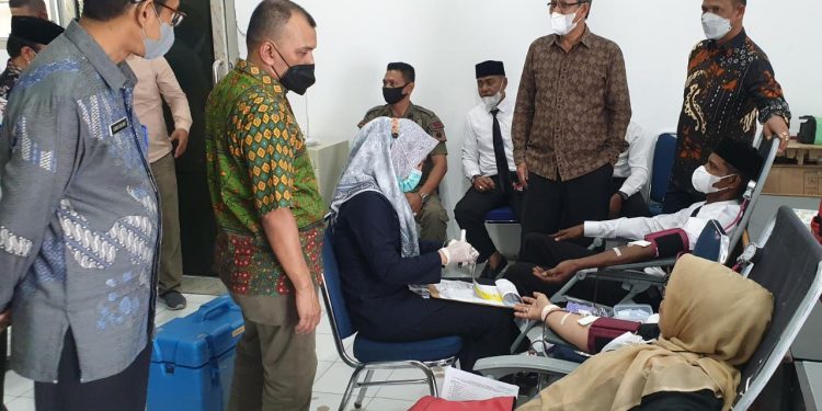 ASN Satpol PP dan WH Aceh Donor 133 Kantong Darah