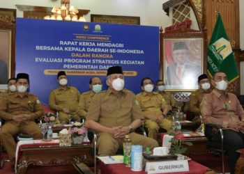 Gubernur dan Ketua DPR Aceh Ikuti Rakernas Bersama Mendagri