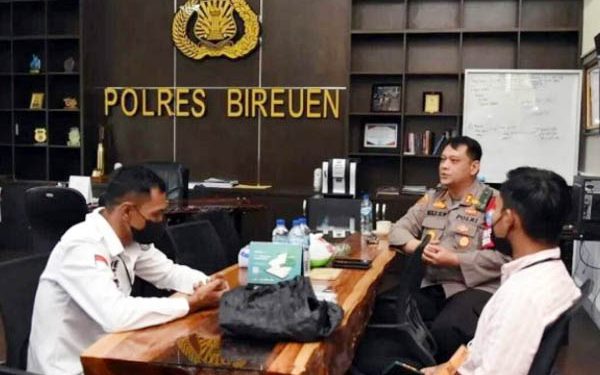 Kapolda Aceh Beri Apresiasi Kapolres Bireuen Dapat Penghargaan Dari TRC PPAI Pusat
