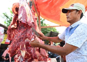 Pertama Meugang Harga Daging Tembus Rp.180.000 Per Kilo