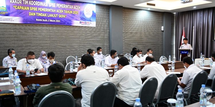Diskominsa Aceh Gelar Rapat Tindak Lanjut Penerapan Tata Kelola Pemerintahan Berbasis Elektronik