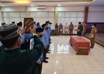 19 Pejabat Administrator dan Pejabat Pengawas Dilingkungan Pemerintah Aceh Dilantik