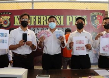 Cetak dan Edarkan Uang Palsu, Sepasang Pasutri  Ditangkap  Satreskrim Polresta Banda Aceh