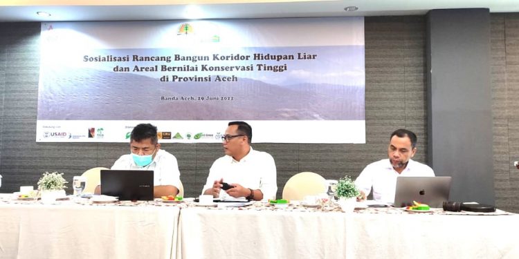 DLHK Aceh Gelar Sosialisasi Rancang Bangun Koridor Hidupan Liar