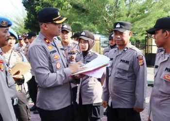 Wakapolres Pimpin Apel Pagi Sekaligus Cek  Kehadiran Personil