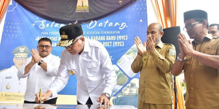 Gubernur Resmikan Dua Ruas Jalan Multiyears Contract di Aceh Tamiang
