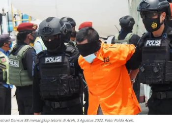 Densus 88 Tangkap Koordinator Teroris Wilayah Aceh