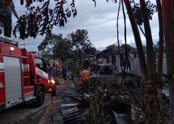 Komplek SPN Seulawah Polda Aceh Terbakar